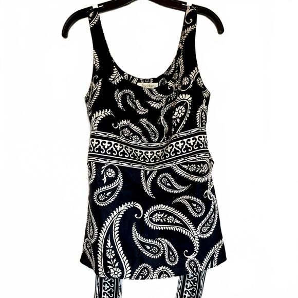 WHBM summer pattern blouse with tie back - Picture 1 of 2